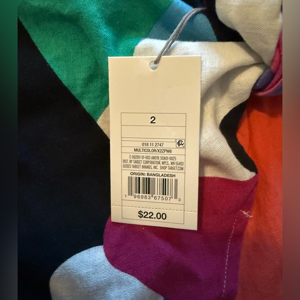 NWT A New Day Colorful Abstract Print Skort - Picture 4 of 4